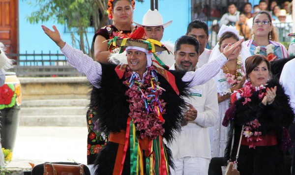 Grupos indígenas rechazan la energética y otras reformas que consideran los despojan de su tierra y territorio. Foto: Elizabeth Ruiz