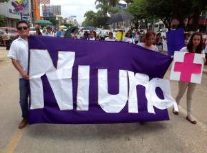 Marcha contra los feminicidios en Chiapas. Foto: Isaín Mandujano