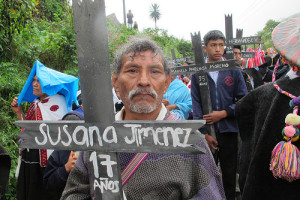 Sobrevivientes de Acteal en peregrinación. Foto. Ángeles Mariscal/ChP.