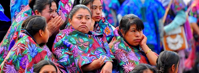 Mujeres indígenas con mayores tasas de fecundidad.  Foto: Alma Citl/Chiapas PARALELO