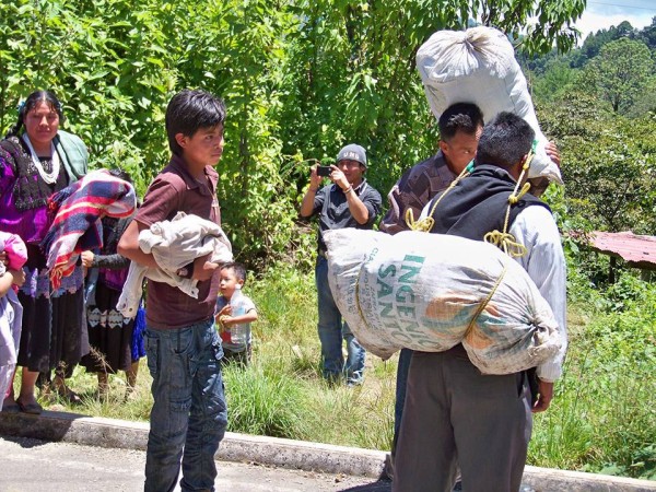 Desplazados el ejido Puebla, en Chenalhó. Foto: Radio Pozol/Chiapas PARALELO