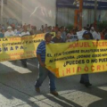 Manifestación en contra de la privatización del agua potable en Tuxtla. Foto. Isaín Mandujano/Chiapas PARALELO. 