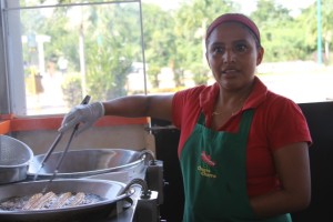 “Me va bien, en temporada alta las propinas son buenas y no me quejo”. Foto Rosy Pérez