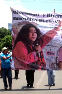 Detenida por la PGJE de Chiapas, Adela Gómez se encuentra en el penal de El Amate. Su crimen la defensa de los sectores desprotegidos. Foto: Isaín Mandujano/Chiapas PARALELO