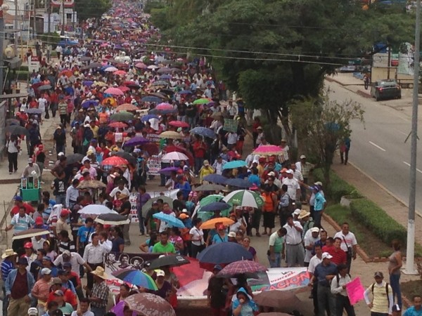 Manifestación en Chiapas. Foto: Sarelly Martínez/Chiapas PARALELO