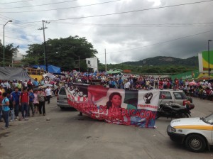 Bloqueo en la salida a Villaflores. Foto: Isaín Mandujano/Chiapas PARALELO
