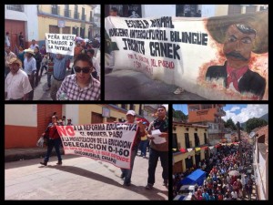 Marcha en San Cristóbal de Las Casas. Foto: @FerMG33_/Chiapas PARALELO