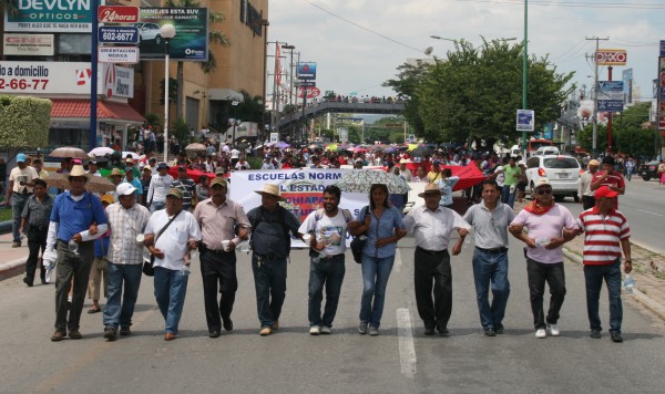 Miembros de la dirigencia del Bloque Democrático de la Sección VII y de la Asamblea Democrática de la Sección 40, ratificaron así su unidad en la lucha magisterial. 