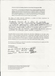 Solicitud de información de comunidad Jabalton Chenalhó.