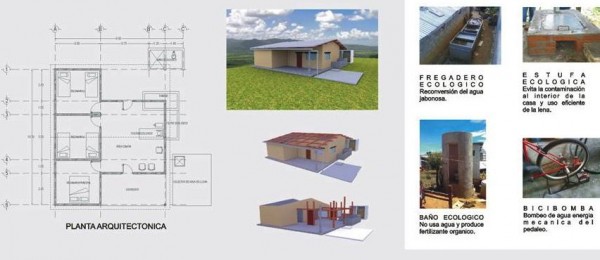 Casa sustentable para comunidades indígenas marginadas.