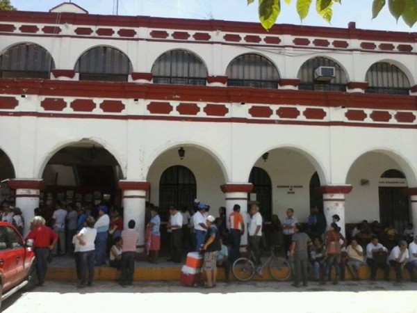 Así eastuvo la alcaldía de Chiapa de Corzo hoy. Fotos: Chiapas PARALELO. 