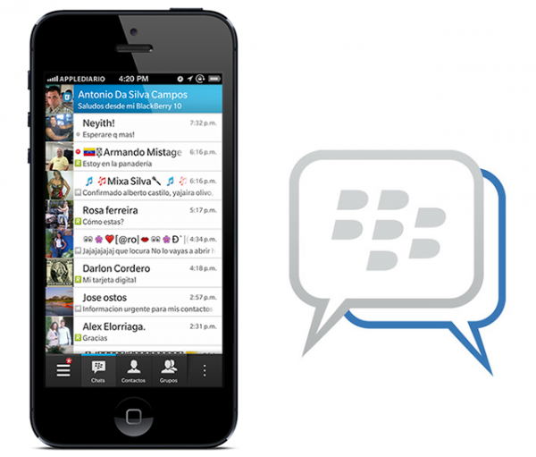 iPhone 5 con BBM