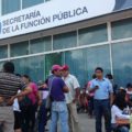 Maestros de la CNTE toman y bloquean la Secretaría de Hacienda, la Secretaría de la Función Pública (SFP) Foto: Isaín Mandujano/Chiapas PARALELO
