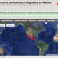 El mapa es una herramienta para periodistas y bloggers para informar el crimen y la corrupción. 