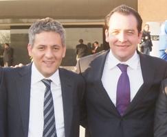 El ex gobernador Juan Sabines y el senador, Roberto Albores Gleason.