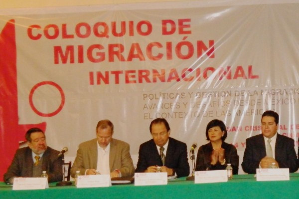 Coloquio de migración internacional. Foto: Amalia Avendaño