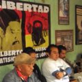 Aspecto de la conferencia de prensa de mayo de 2012, para exigir la libertad de Patishtán y del zapatista Francisco Sántiz. Foto: Red de Medios Libres
 