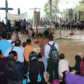 Desde agosto pasado desplazados  fueron obligados a refugiarse en Acteal, luego de recibir agresiones y amenazas por un grupo de evangélicos. Foto: Amalia Avendaño