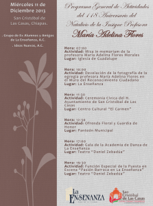 Rendirán homenaje a la profesora María Adelina Flores, a 118 años de su natalicio