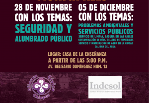 Invitan a participar en los Espacios de Diálogo Ciudadanía y Autoridades Municipales en San Cristóbal de Las Casas. 