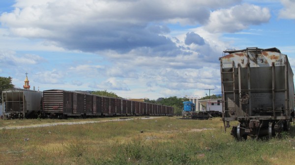 El tren de carga en el que se suben las y los migrantes para atravesar México. Foto: Sandra de los Santos/ Chiapas PARALELO.