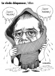 Pablo Salazar. Caricatura de Alfaro