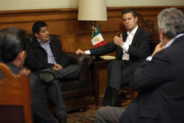 Patishtán en reunión con Peña Nieto. Foto: Presidencia de México