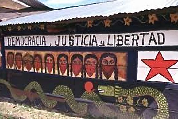 El Centro de Derechos Humanos Fray Bartolomé de las Casas (Frayba), exigió al gobierno del estado de Chiapas controle al grupo de choque que opera contra zapatistas en San Marcos Avilés. Foto: Red de Medios Libres