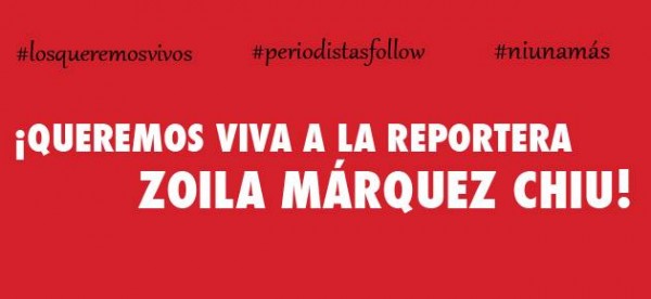 Queremos viva a Zoila Márquez