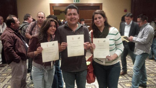 Mariana Morales, Cesar Solís e Issa Maldonado en el l Encuentro de Periodismo de Investigación Rompiendo El Silencio (#BootCampMx)