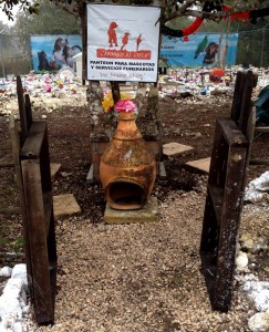 La entrada al panteón de mascotas Cannino al Cielo en Berriozabal. Fotos: Isaín Mandujano/Chiapas PARALELO