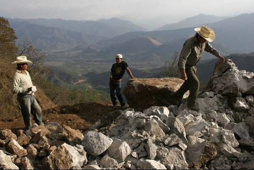 Extracción minera en la sierra de Chiapas. Foto: CIEPAC