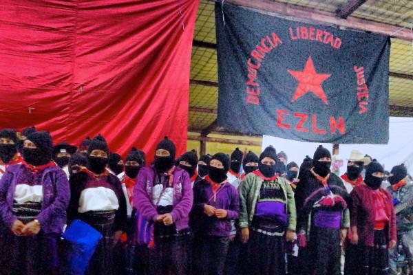 Comandantas del EZLN en la celebración de los 20 años. Foto: Isaín Mandujano/Chiapas PARALELO