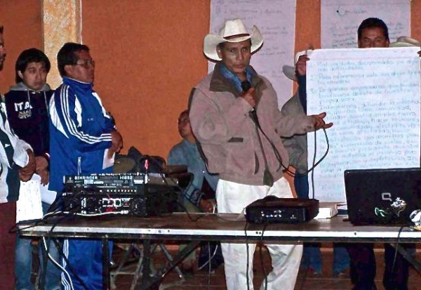 Oposición contra mineras en Sierra de Puebla. Foto: Radio Expresión