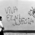 Leyenda con las demandas del EZLN. Foto: Red de Medios Libres