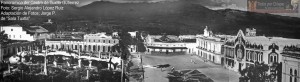 Una vista ampliada de la plaza central de Tuxtla.  Foto: Archivo/Museo de la Ciudad