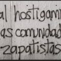 Alto al hostigamiento de comunidades EZLN. Foto: Cortesía