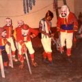 La Danza del Gigante es una tradición dela Cultura Zoque que aún se conserva en Ocotepec, Chiapas. Tomada en 1990. Foto: Del Archivo de Rockero Miguel, bajista del grupo de ska: La Sexta Vocal.
