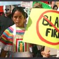 Protesta contra minera de Canadá. Foto: Cortesía