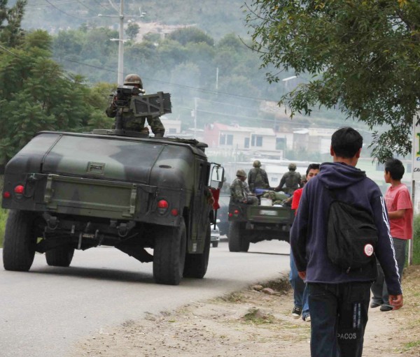 Imagen de despliegue militar en Chiapas. Foto: Archivo