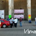 Maestros protestan frente al Congreso de Chiapas, volverán el martes 11, dicen Los maestros se retiraron cerca de la media noche, pero advirtieron que regresarán el martes 11. Foto: Víctor Lara.