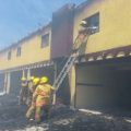 19 cuartos del auto hotel fueron consumidos por las llamas. Foto: Antonio Aguilar