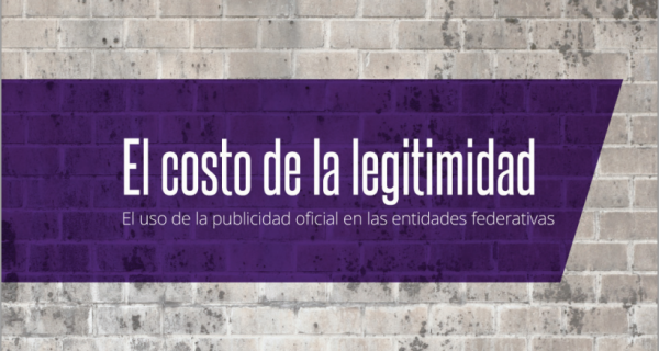 "El Costo de la legitimidad", los gastos en publicidad oficial de las entidades.