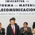 Peña Nieto durante la presentación de la Reforma en Telecomunicaciones. Foto: Archivo