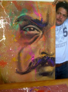 Enrique Díaz, el artista plástico chiapaneco. Foto: Isaín Mandujano