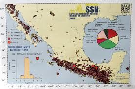 Sur de México, la zona donde más sismos se registran.