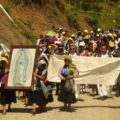 Desplazados ejido Puebla, Chenalhó retornaron, luego de dos intentos fallidos. Foto: Amalia Avendaño