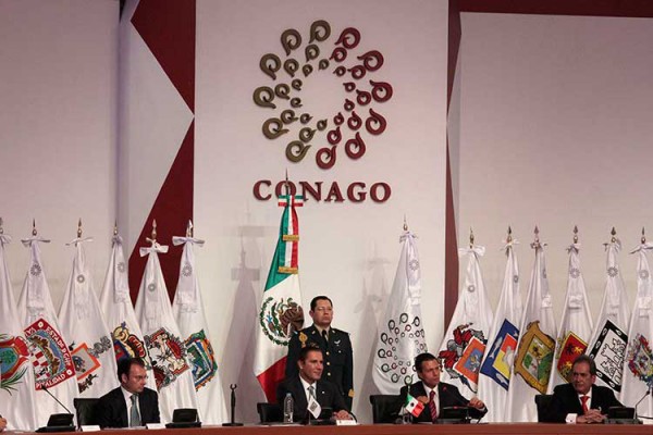 Reunión de la Conago en febrero de 2014 en Puebla. Foto: e-consulta.com