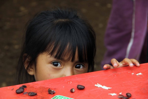 Niña de Los Altos de Chiapas iniciará este lunes la educación Preescolar. Foto: Elizabeth Ruiz 