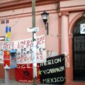 Protesta de la OCEZ-RC en las oficinas de la CNDH en Sancris en el 2009. Foto: Chiapas PARALELO